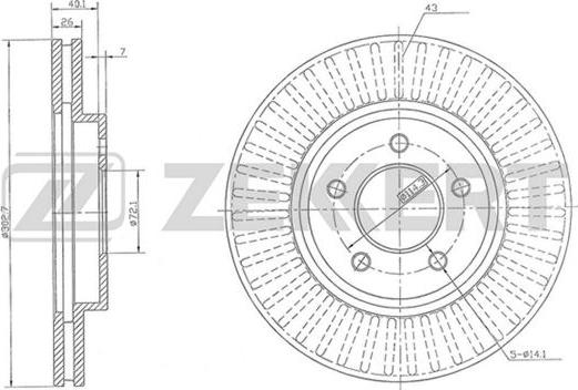 Zekkert BS-5469 - Kočioni disk www.molydon.hr