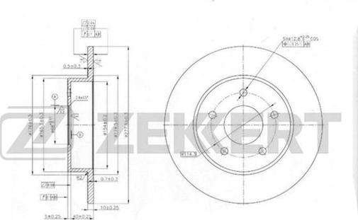 Zekkert BS-5465 - Kočioni disk www.molydon.hr