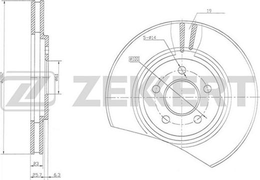 Zekkert BS-5466 - Kočioni disk www.molydon.hr