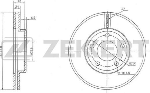 Zekkert BS-5467 - Kočioni disk www.molydon.hr