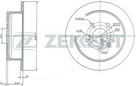 Zekkert BS-5403 - Kočioni disk www.molydon.hr