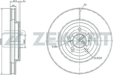 Zekkert BS-5402 - Kočioni disk www.molydon.hr