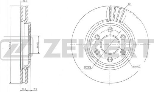 Zekkert BS-5414 - Kočioni disk www.molydon.hr