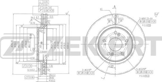 Zekkert BS-5432 - Kočioni disk www.molydon.hr