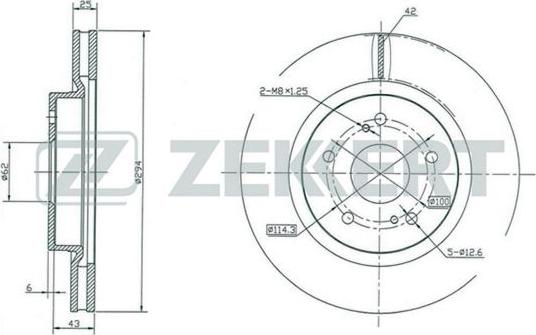 Zekkert BS-5420 - Kočioni disk www.molydon.hr