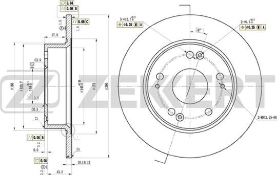 Zekkert BS-5479 - Kočioni disk www.molydon.hr