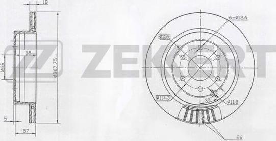 Zekkert BS-5470 - Kočioni disk www.molydon.hr