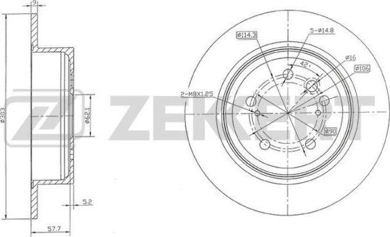 Zekkert BS-5472 - Kočioni disk www.molydon.hr