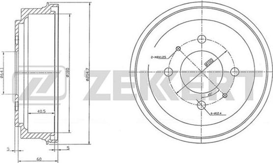 Zekkert BS-5566 - Bubanj kočnica www.molydon.hr