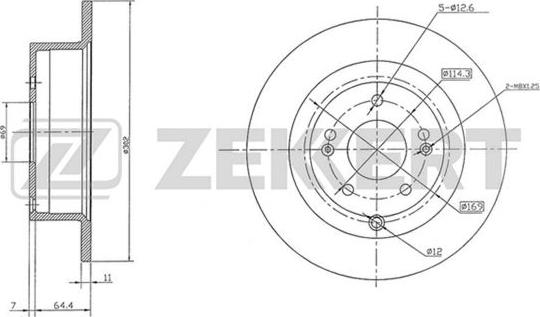 Zekkert BS-5509 - Kočioni disk www.molydon.hr