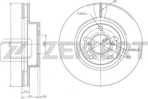 Zekkert BS-5504 - Kočioni disk www.molydon.hr