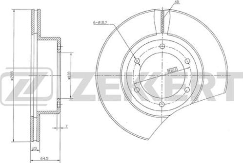 Zekkert BS-5501 - Kočioni disk www.molydon.hr