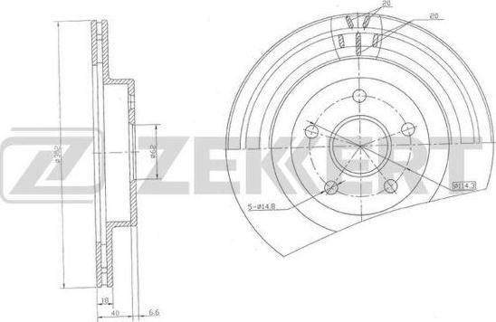 Zekkert BS-5508 - Kočioni disk www.molydon.hr