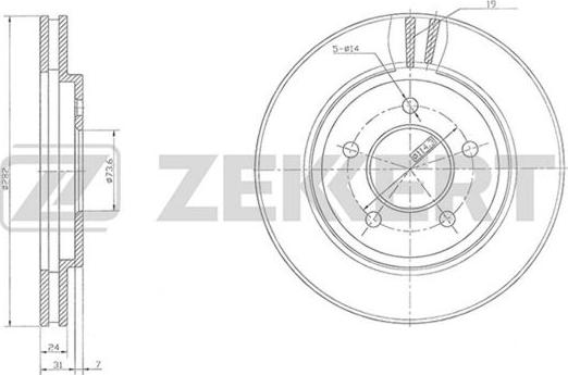 Zekkert BS-5503 - Kočioni disk www.molydon.hr