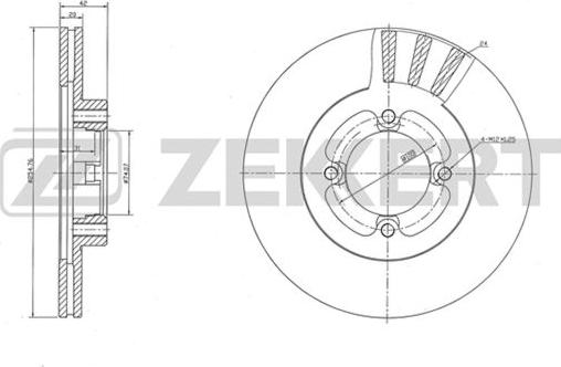 Zekkert BS-5502 - Kočioni disk www.molydon.hr