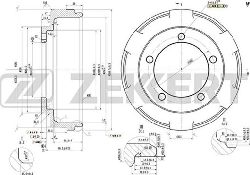 Zekkert BS-5514 - Bubanj kočnica www.molydon.hr