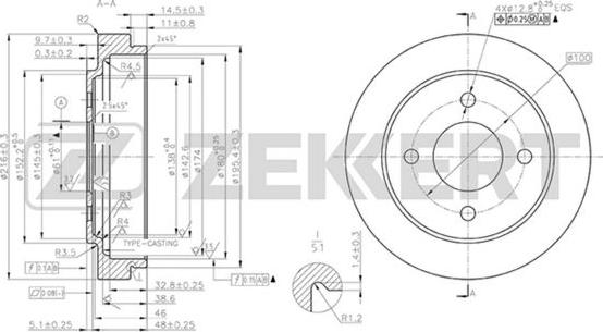 Zekkert BS-5572 - Bubanj kočnica www.molydon.hr