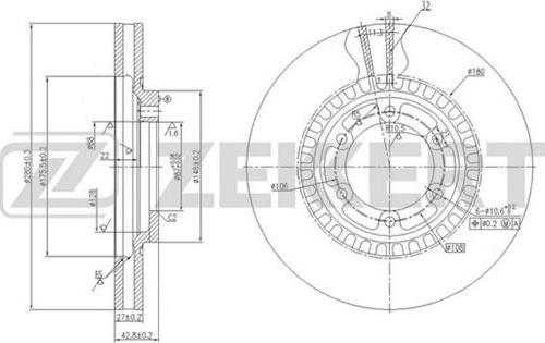 Zekkert BS-5699 - Kočioni disk www.molydon.hr