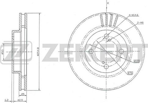 Zekkert BS-5692 - Kočioni disk www.molydon.hr