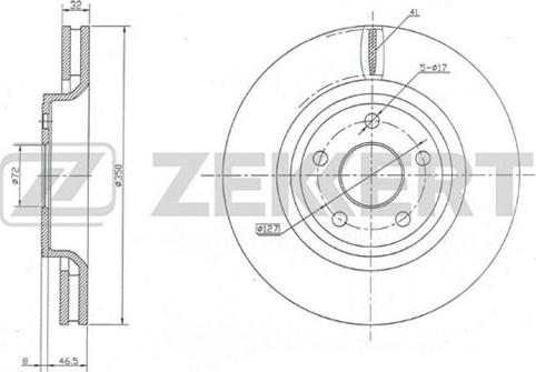 Zekkert BS-5646 - Kočioni disk www.molydon.hr