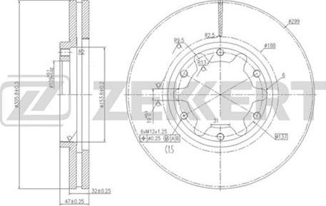 Zekkert BS-5643 - Kočioni disk www.molydon.hr