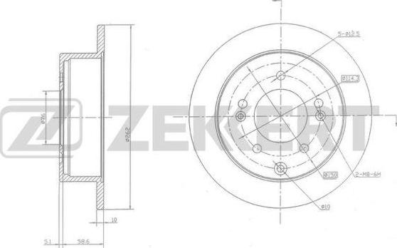 Zekkert BS-5642 - Kočioni disk www.molydon.hr