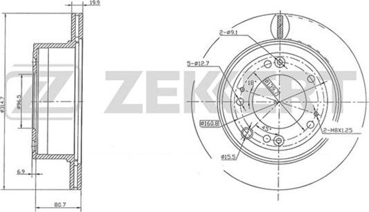 Zekkert BS-5669 - Kočioni disk www.molydon.hr