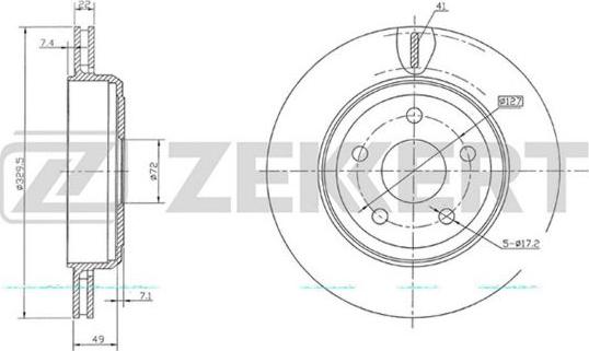 Zekkert BS-5664 - Kočioni disk www.molydon.hr