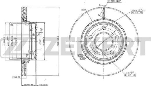 Zekkert BS-5609 - Kočioni disk www.molydon.hr