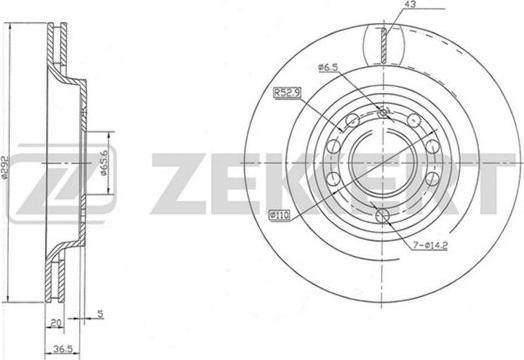 Zekkert BS-5604 - Kočioni disk www.molydon.hr