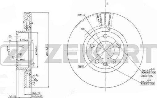 Zekkert BS-5600 - Kočioni disk www.molydon.hr