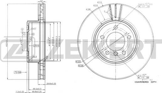 Zekkert BS-5603 - Kočioni disk www.molydon.hr