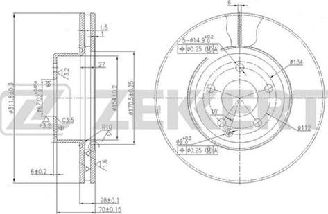 Zekkert BS-5610 - Kočioni disk www.molydon.hr