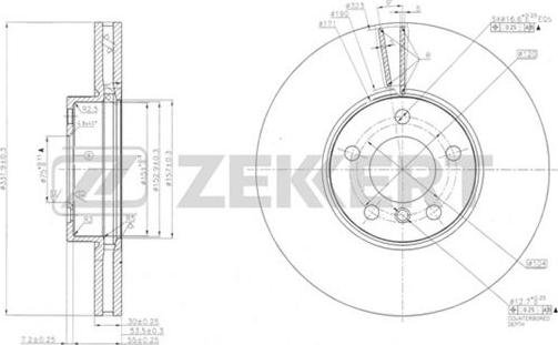 Zekkert BS-5634 - Kočioni disk www.molydon.hr