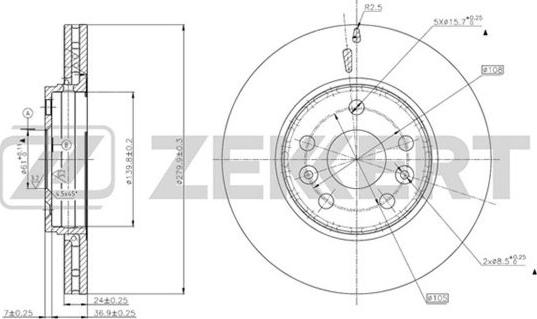 Zekkert BS-5631 - Kočioni disk www.molydon.hr