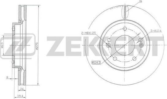 Zekkert BS-5637 - Kočioni disk www.molydon.hr