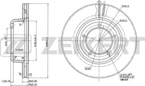 Zekkert BS-5626 - Kočioni disk www.molydon.hr