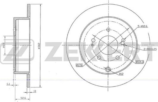 Zekkert BS-5679 - Kočioni disk www.molydon.hr