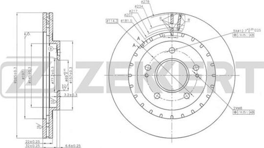 Zekkert BS-5674 - Kočioni disk www.molydon.hr