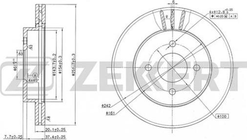 Zekkert BS-5672 - Kočioni disk www.molydon.hr