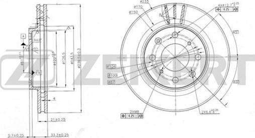 Zekkert BS-5677 - Kočioni disk www.molydon.hr