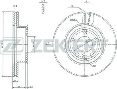 Zekkert BS-5092 - Kočioni disk www.molydon.hr