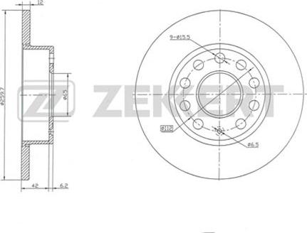 Zekkert BS-5042 - Kočioni disk www.molydon.hr