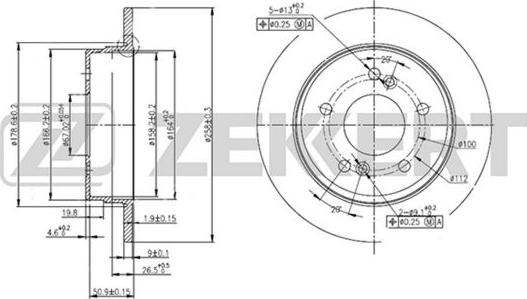 Zekkert BS-5060 - Kočioni disk www.molydon.hr