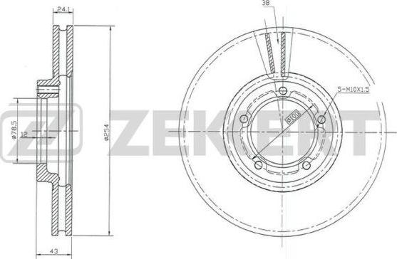 Zekkert BS-5067 - Kočioni disk www.molydon.hr