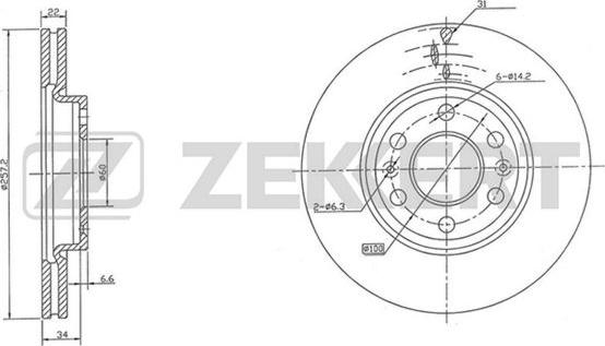 Zekkert BS-5000 - Kočioni disk www.molydon.hr