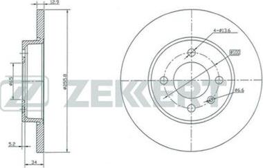 Zekkert BS-5089 - Kočioni disk www.molydon.hr