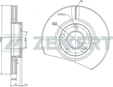 Zekkert BS-5083 - Kočioni disk www.molydon.hr