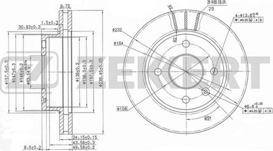 Zekkert BS-5037 - Kočioni disk www.molydon.hr