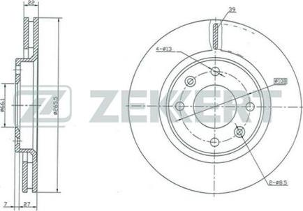 Zekkert BS-5028 - Kočioni disk www.molydon.hr